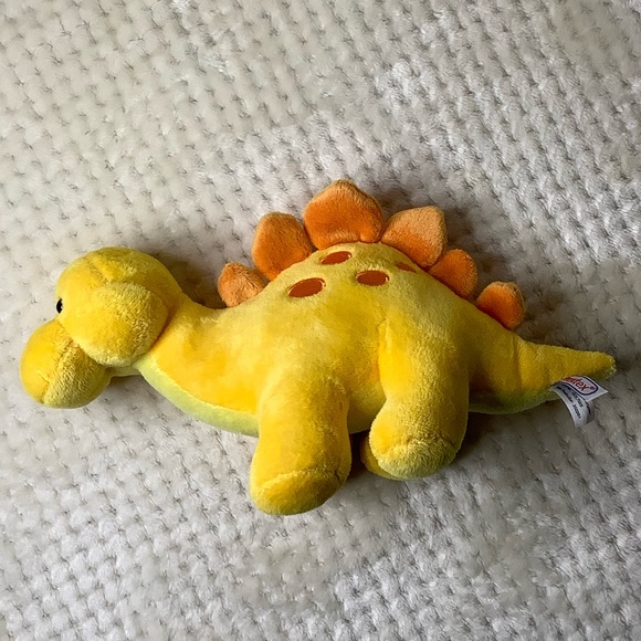 Prextex Yellow Orange Plush Dinosaur GDL7005 Stuffed Animal Toy - Picture 13 of 14